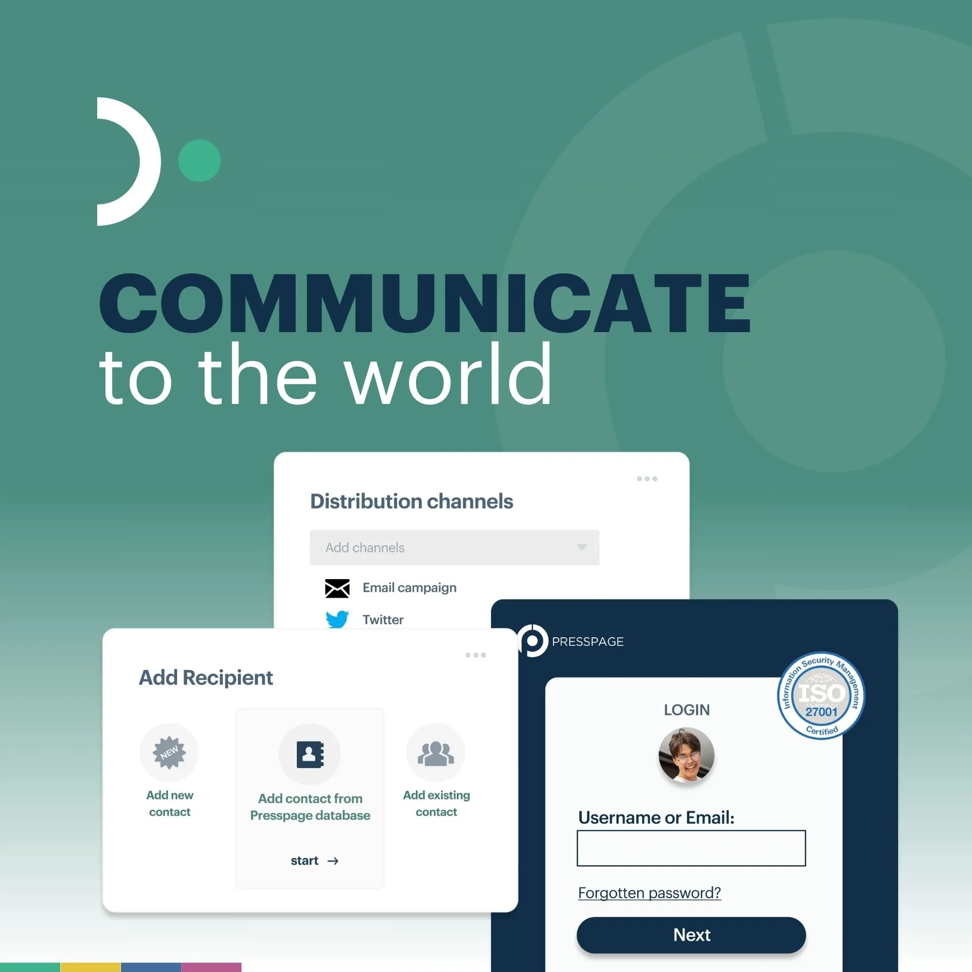 communicate to the world square with product examples